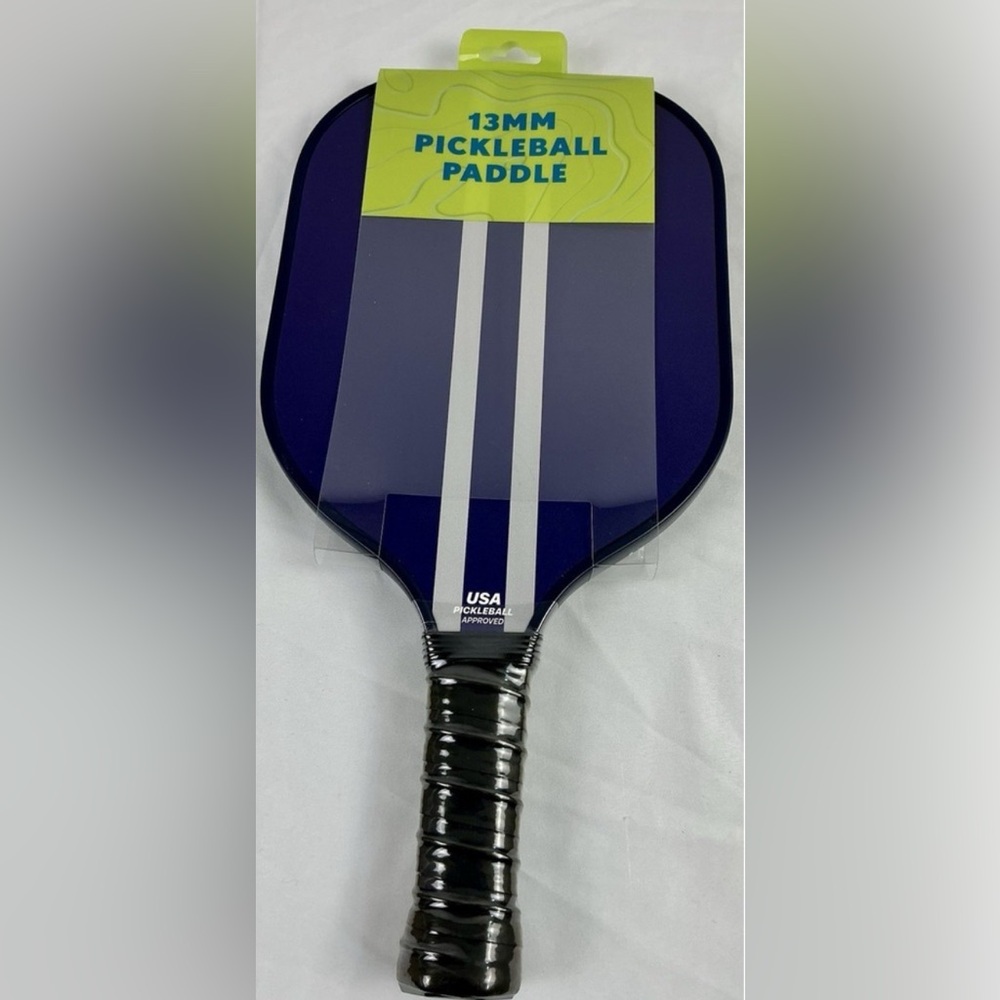Blue Pickleball Paddle with Stripes